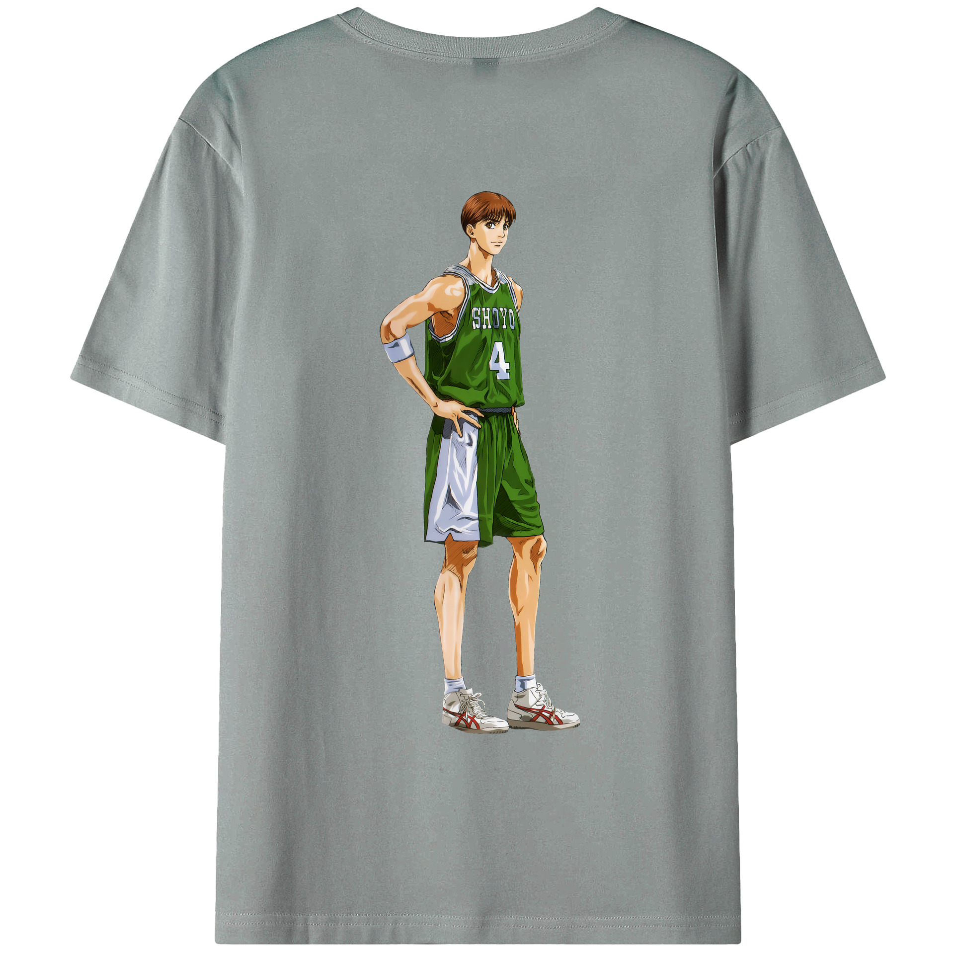 （画像用） SLAM DUNK／スラムダンク 綿100％ メンズ半袖Tシャツ（バックプリント） 通気性